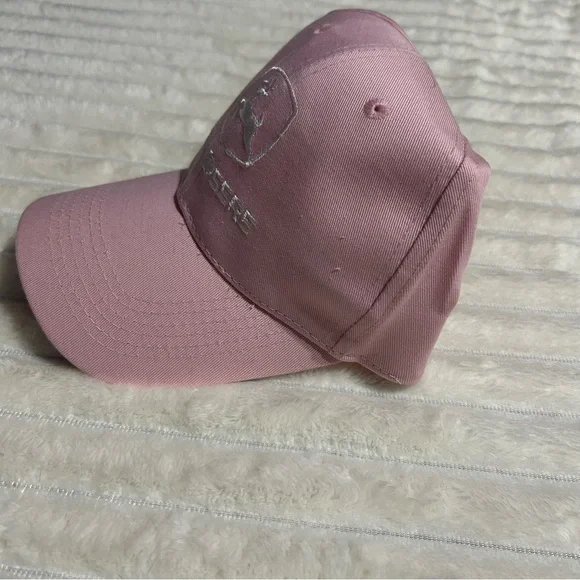 Pink John Deere Adjustable Baseball Cap - Picture 4 of 6